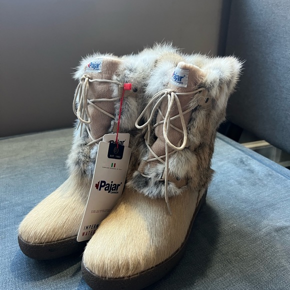 NWOB Pajar Livia Rabbit Fur Boot - Picture 2 of 6